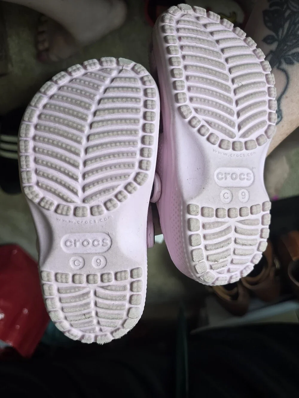 Kids Pink Crocs - 9K